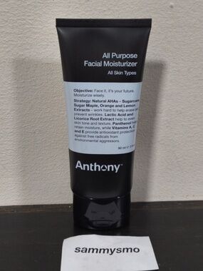 Anthony All Purpose Facial Moisturizer, all skin types, 3 Fl Oz